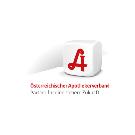 Logo des Österreichischen Apothekerverbands mit dem Slogan "Partner für eine sichere Zukunft".